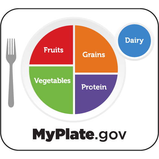 Go to MyPlate.gov for more information on all the food groups.