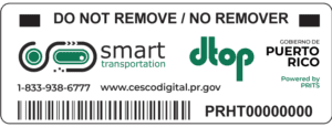 This is the digital car tag or digital marbete that will replace the traditional marbete.